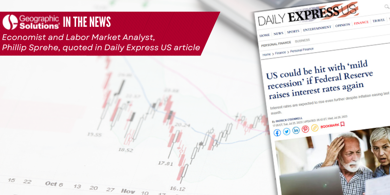 Daily Express US Features Geographic Solutions' Economist, Phillip Sprehe
